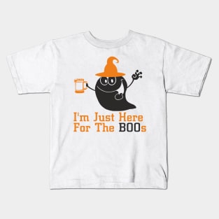 I'm Just Here For The Boos Halloween T-Shirts Kids T-Shirt